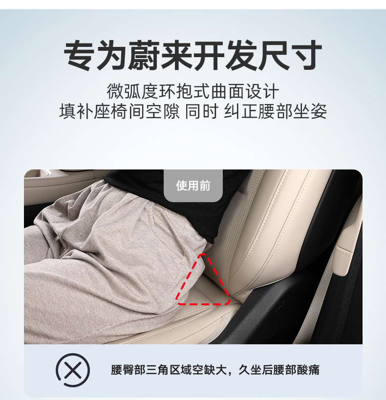 Applicable to Weilai ET5T Headrest Waist suit Car Special Neck Pillow Original Car Same Color Neck Pillow Advanced Sense Wholesale