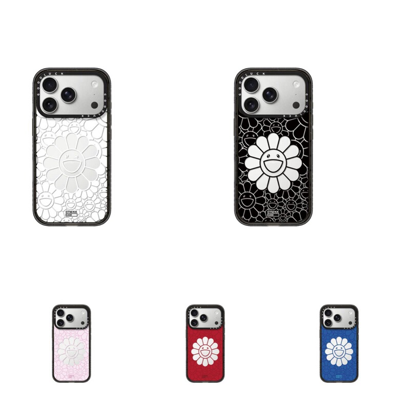 Collaboration with Takashi Murakami Sunflower Smiley Line Art Japan Shibuya Limited Edition iPhone 17 Pro Max Phone Case