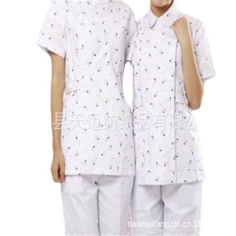 涤棉面料批发医护手术病号理疗休闲经典扎染涤棉连衣裙服饰面料