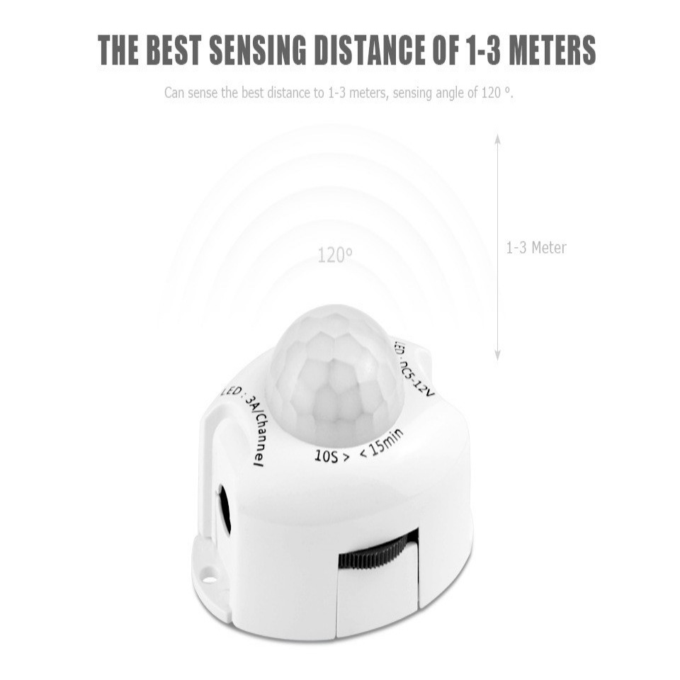 Lámpara de inducción junto a la cama con tira de luz de armario inferior a prueba de agua led, luz de control de luz inteligente del cuerpo humano, tira de luz infrarroja del cuerpo humano
