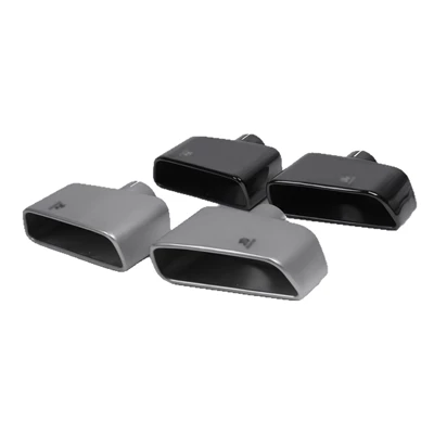Exhaust pipe tips for left and right sides