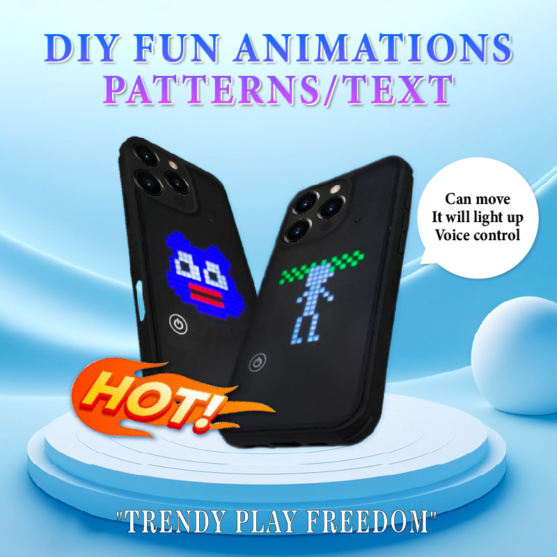 Cross-Border New Product DIY Luminous Mobile Phone Case Dynamic Pattern Better with Your Own Mind