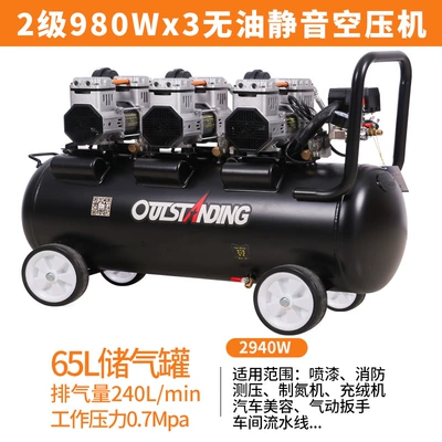 Osos Black Glory Silent Hava kompressorları - level-2-980w3-65l