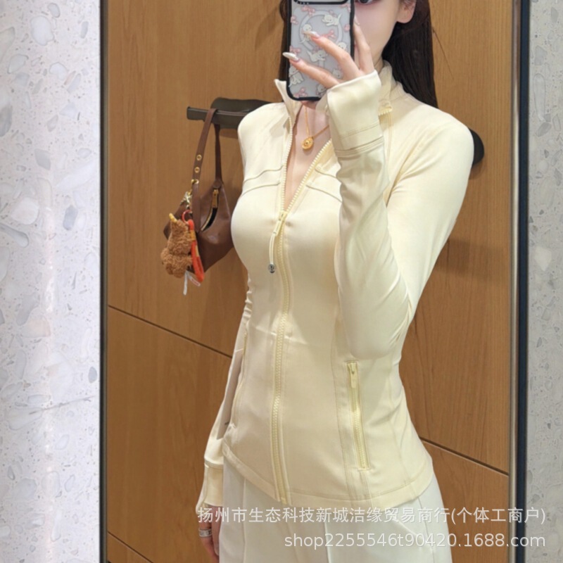 Lulu Original Label Define Quick-Drying Slim-Fit Stand-Up Collar Jacket Stretchy Sports Fitness Running Yoga Wear Women's Top Lulu Original Label Define Quick-Drying Slim-Fit Stand-Up Collar Jacket Stretchy Sports Fitness Running Yoga Wear Women's Top