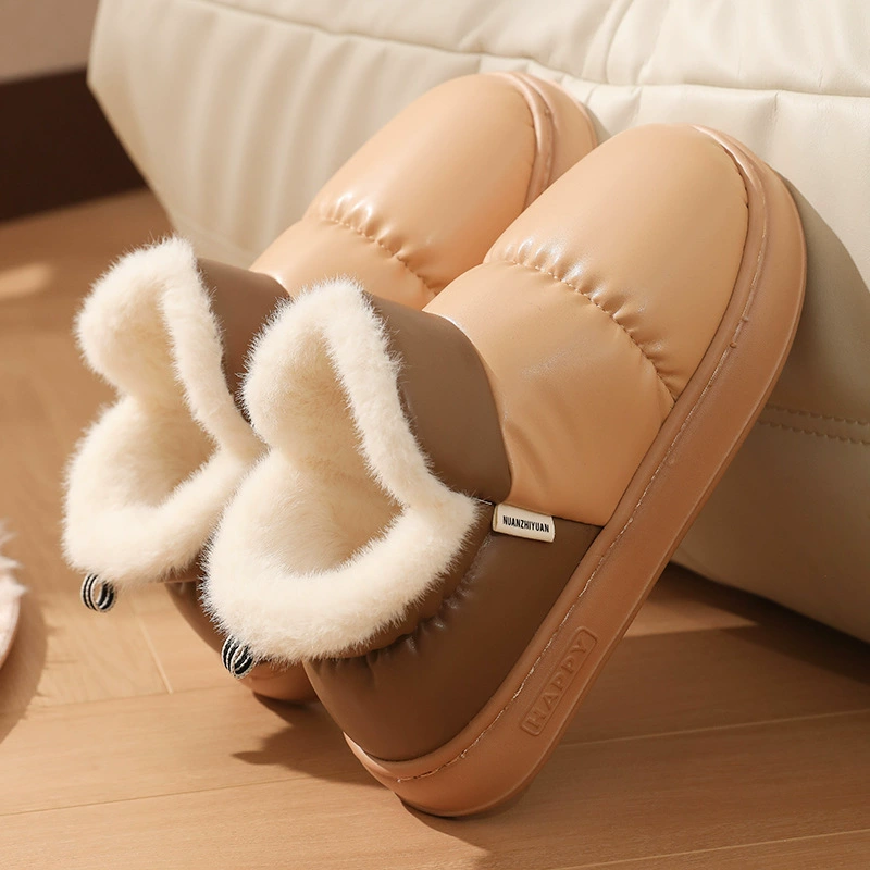 Водонепроницаемые хлопчатобумажные тапочки NPo Wan Мужские носить зимой на северо-востоке