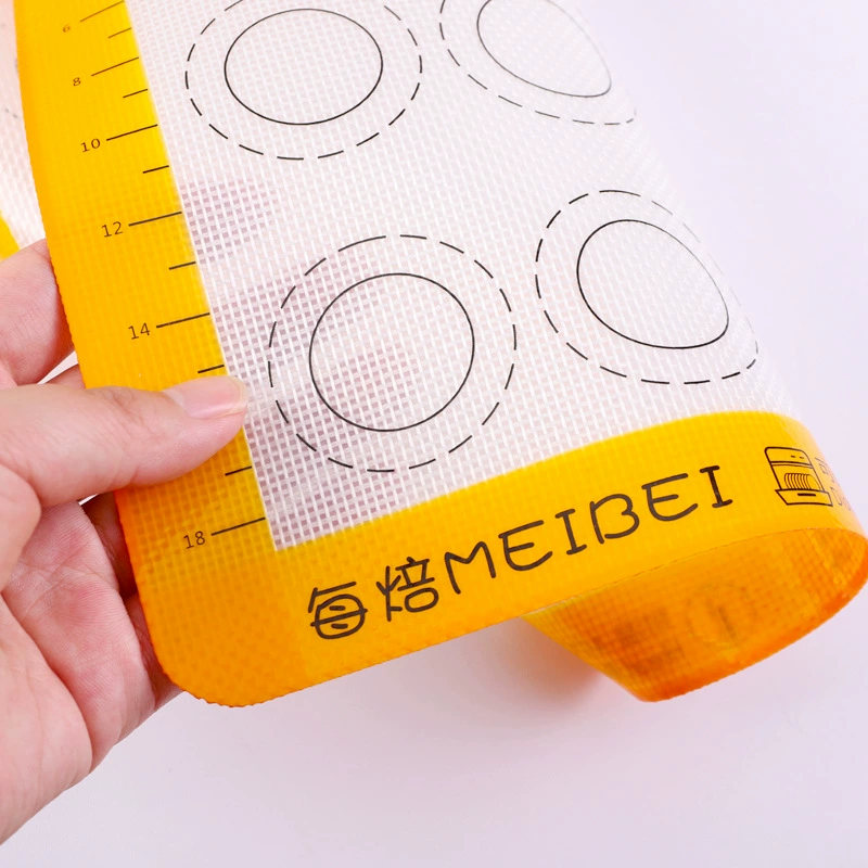 Пищевой силиконовый поддон для выпечки Meibei с ребрами платиновый, handmade печенье печенье желток хрустящие лапша хлеб макарон гриль pad