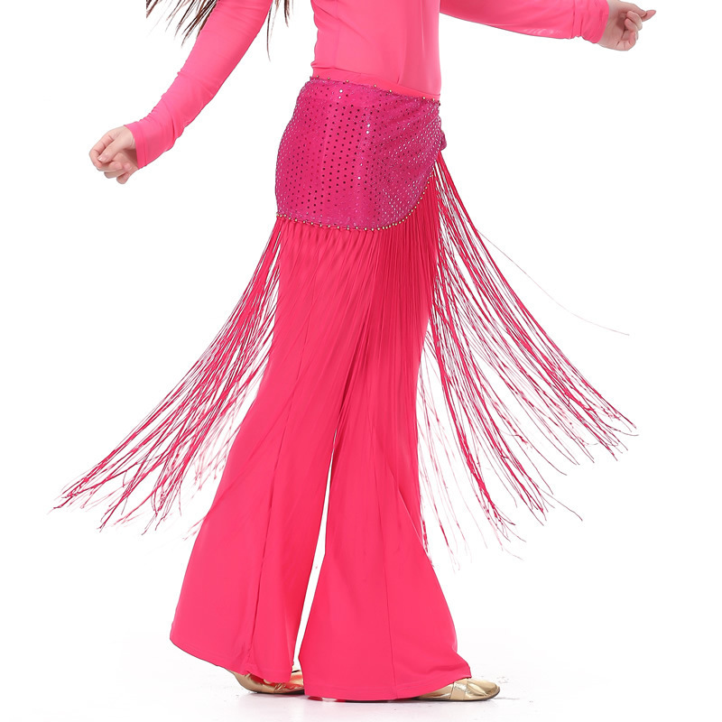 Highlights Tassel Waist Chain New Practice Clothes suit Hip Towel Tassel Indian Dance Costume Performance Clothes Three-piece Set Highlights Tassel Waist Chain New Practice Clothes suit Hip Towel Tassel Indian Dance Costume Performance Clothes Three-piece Set