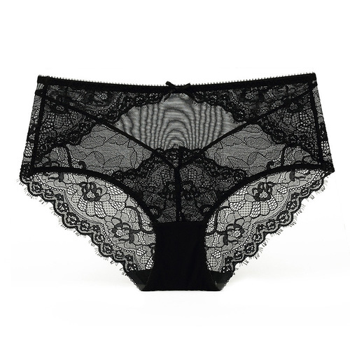 Manufacturer Direct Sale Sexy Transparent Women's Soft Lace Underwear Plus Size Comfortable Breathable High-Waist Triangle Pants