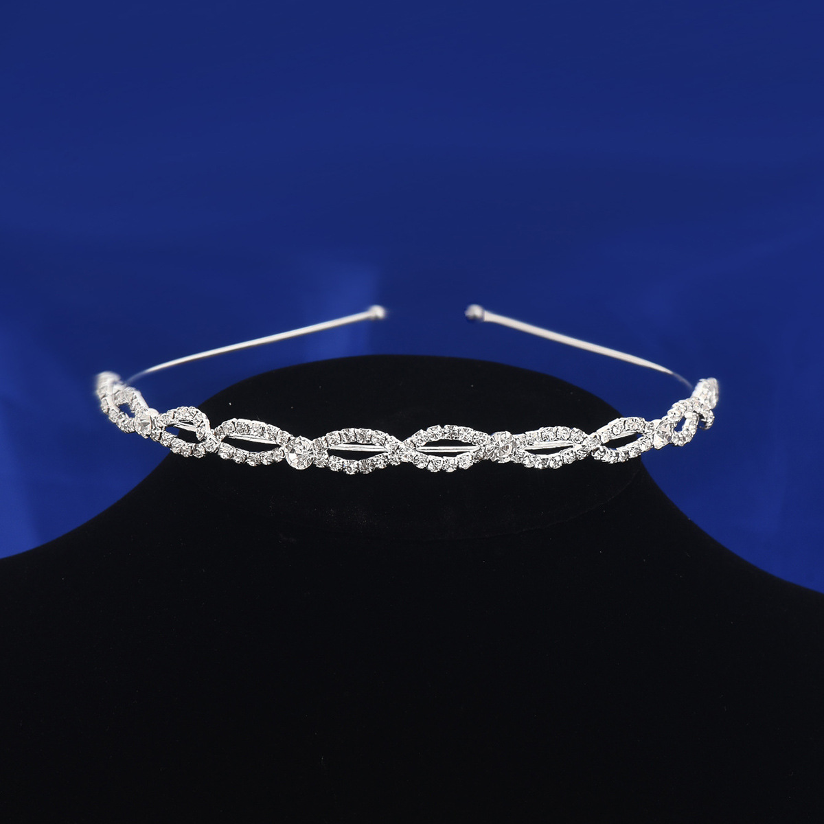 Retro francés perla cabello de mujer diamante metal coreano cabello de diamante ojo cruzado cabello de hadas super hadas joyas de cabello