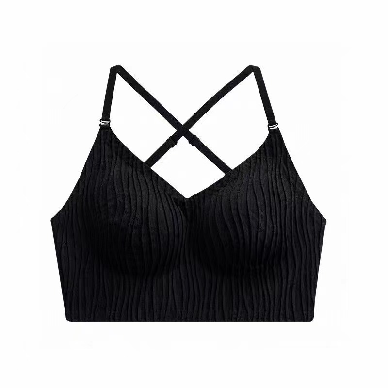 Correa de verano de una pieza de tubo de base superior de la ropa interior que forma la espalda de las mujeres sin costura inalámbrica push-up sujetador interior y exterior