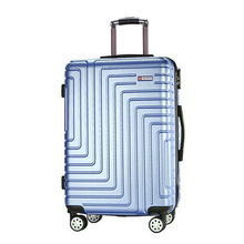 定制纹路行李箱外贸时尚拉杆箱20寸快速登机箱三位数密码锁旅行箱