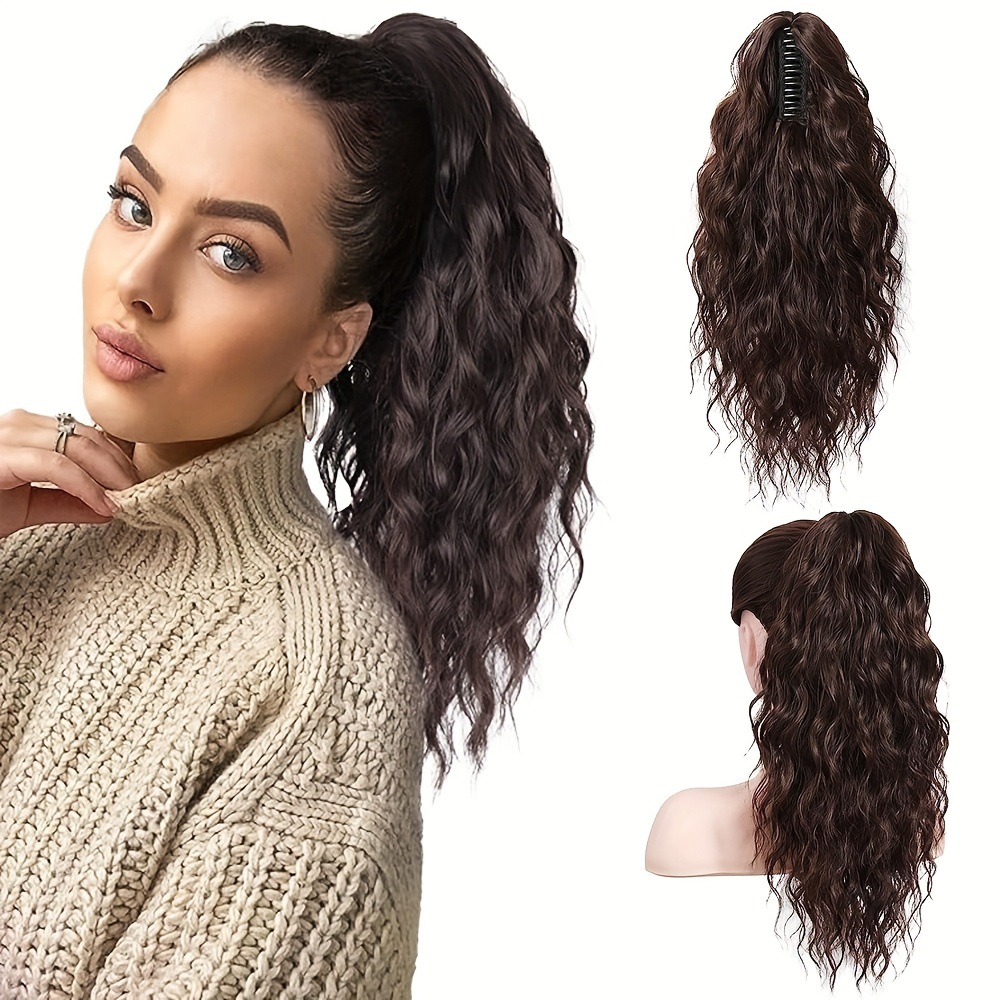 Syntetesch Päerdsschwanz Mat Klapp Fir Hoer_voghion.com