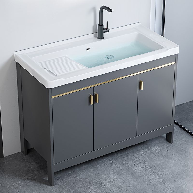 Floor-Standing Bathroom Cabinet Ceramic Integrated Basin Wash Basin Cabinet Combination Wash Basin Bathroom Wash Basin Countertop Integrated
