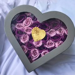 新款不乾膠裝飾標籤貼多種心形款式貼紙信封包裝禮品用整卷標籤貼