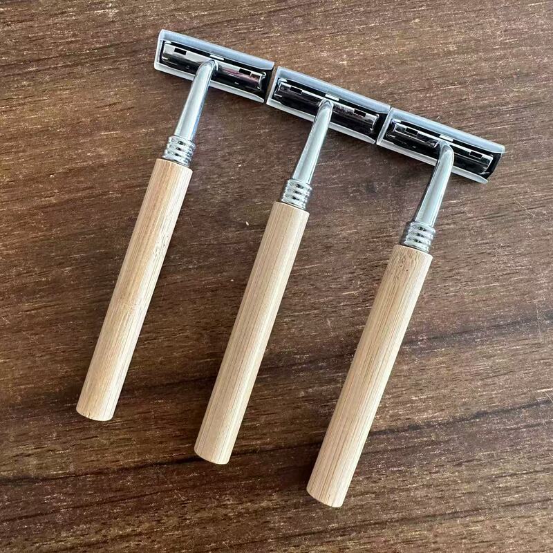New Disposable Razor Bamboo Shaver Hotel Supplies Manual Razor Bamboo Small Round Shaver