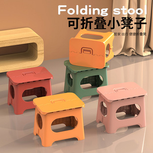 Folding stool portable outdoor small stool household Maza adult simple fishing camping chair train small bench