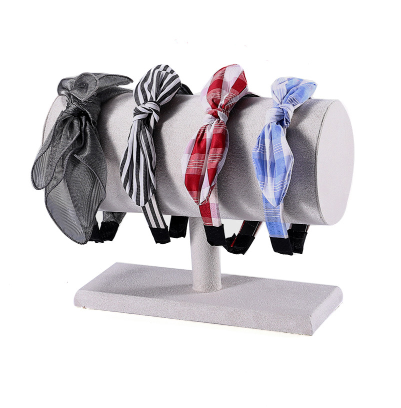 Solid Color Pattern Simple Style Style Simple Style Solid Color Wood Flannel Jewelry Rack