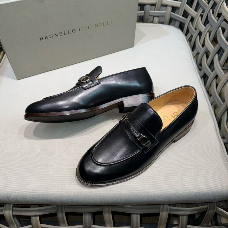 Loafers Men's Genuine Leather Shoes British Style Slip-On Business Formal Lazy Black Thick-Soled Wedding Groom's Horsebit Loafers Men's Genuine Leather Shoes British Style Slip-On Business Formal Lazy Black Thick-Soled Wedding Groom's Horsebit