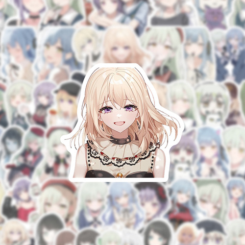 60 pieces of AveMjica cartoon sticker decoration for car water cups phone cases luggage