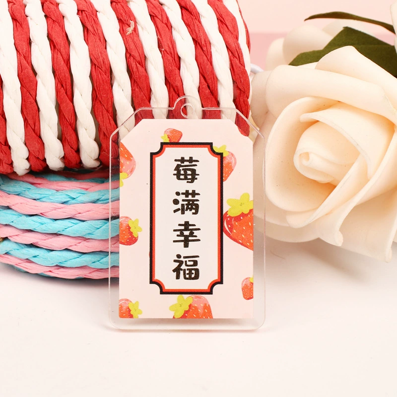 Creative acrylic double-sided keychain