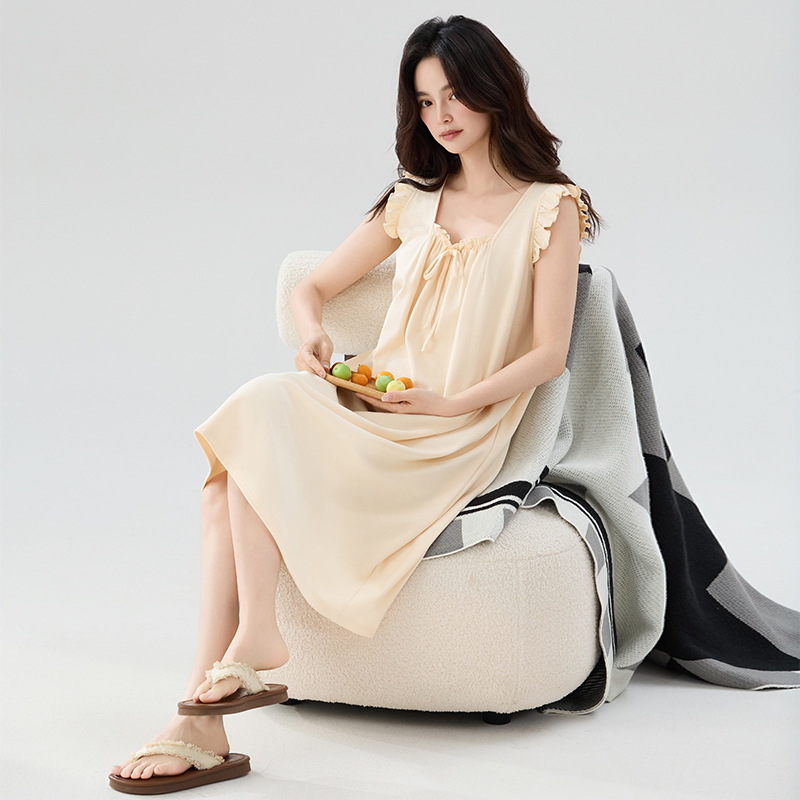 Camisón mujer verano algodón sin mangas 2025 nuevo estilo casual camisola chaleco sexy holgado más tamaño gordo mm pijama