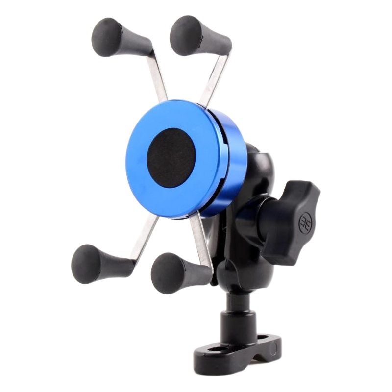 Motocicleta de aleación de aluminio soporte del teléfono móvil coche eléctrico bicicleta al aire libre montar X-tipo de aleación de aluminio soporte del teléfono móvil