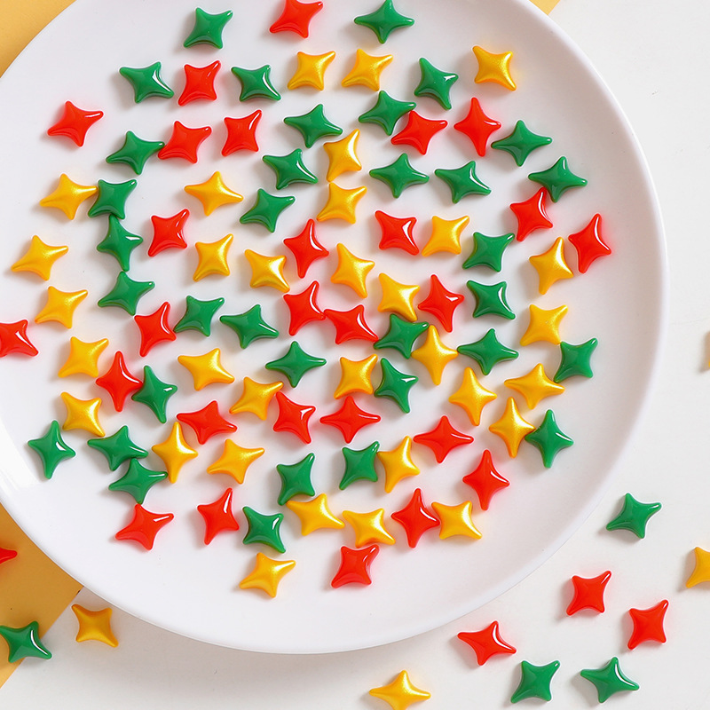 Christmas bright face four mans star resin accessories diy cream glue mobile phone case Christmas tree brooch hair accessories Christmas bright face four mans star resin accessories diy cream glue mobile phone case Christmas tree brooch hair accessories
