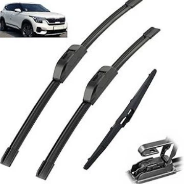 Suitable for Kia Seltos 2019-2023/ 24inch + 18inch + 11inch Front and Rear Wipers
