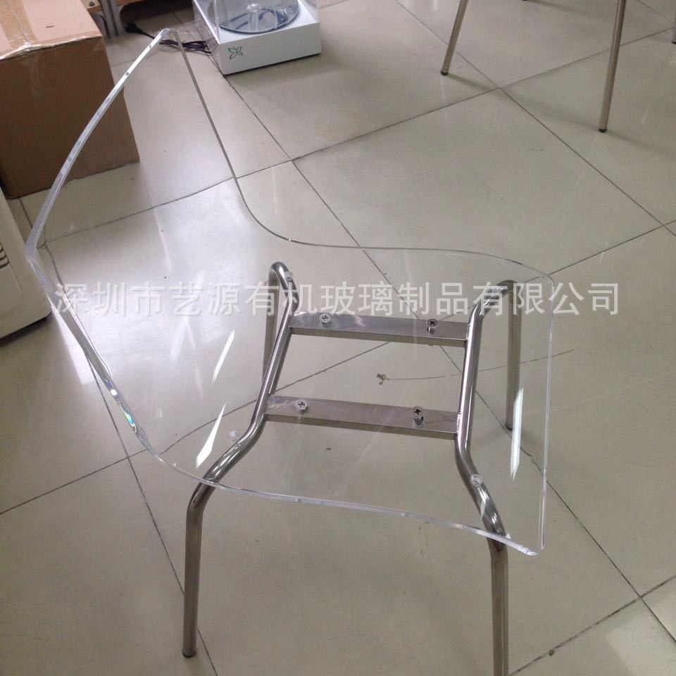 现货 东莞厂直销家居 办公 学校 餐厅亚克力五金组合椅子有机玻璃