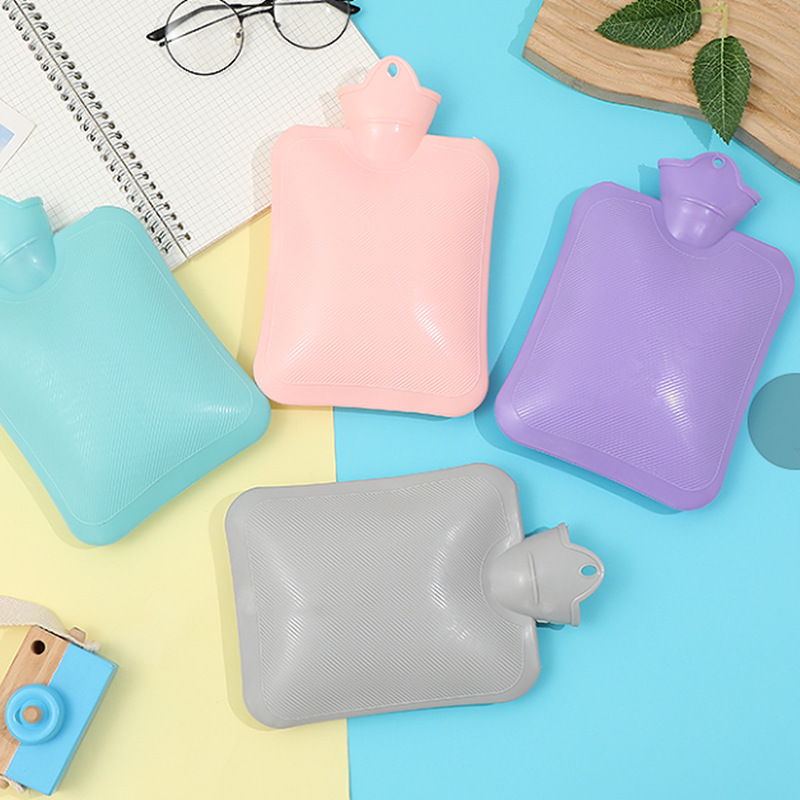 Moda creativa bolsa de agua caliente de inyección de agua de color caramelo moda Linda mano de silicona calentador de invierno bolsa de agua caliente de riego Generación de cabello