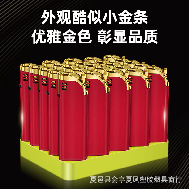 Publicidad de encendedor a prueba de viento de metal inflado láser de alta calidad impresión directa llama azul impresión UV color publicidad