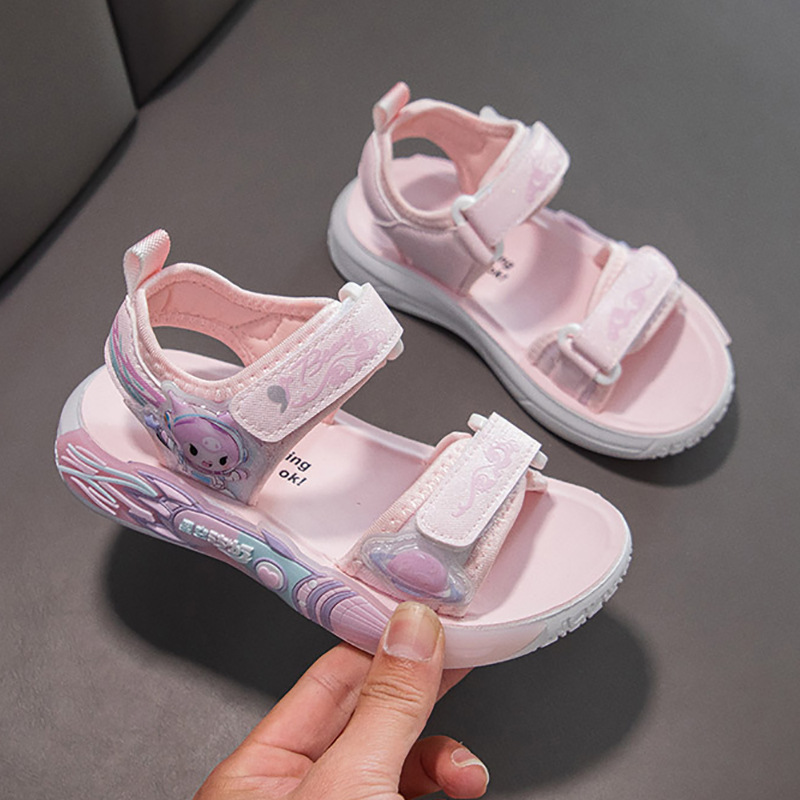 Sandalias Deportivas de Playa para Niña de Caucho Sintético y PU, Suela Suave, para Playa y Uso Diario image 4