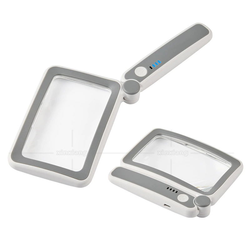 Новое портативное мощное увеличительное стекло с оптическим стеклянным зеркалом высокой четкости с легкими украшениями под старину 8D-8