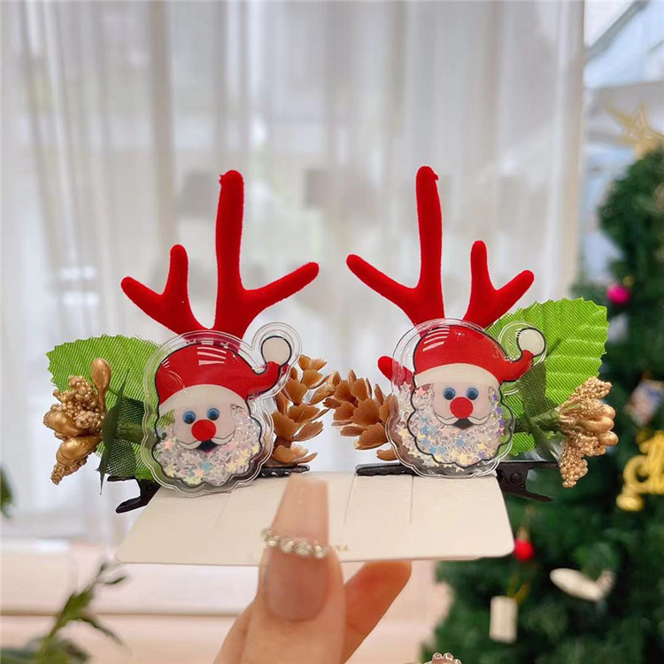55g Weight Christmas Festival Women's Gender Cute Style Cute Women's Hair Clips 7