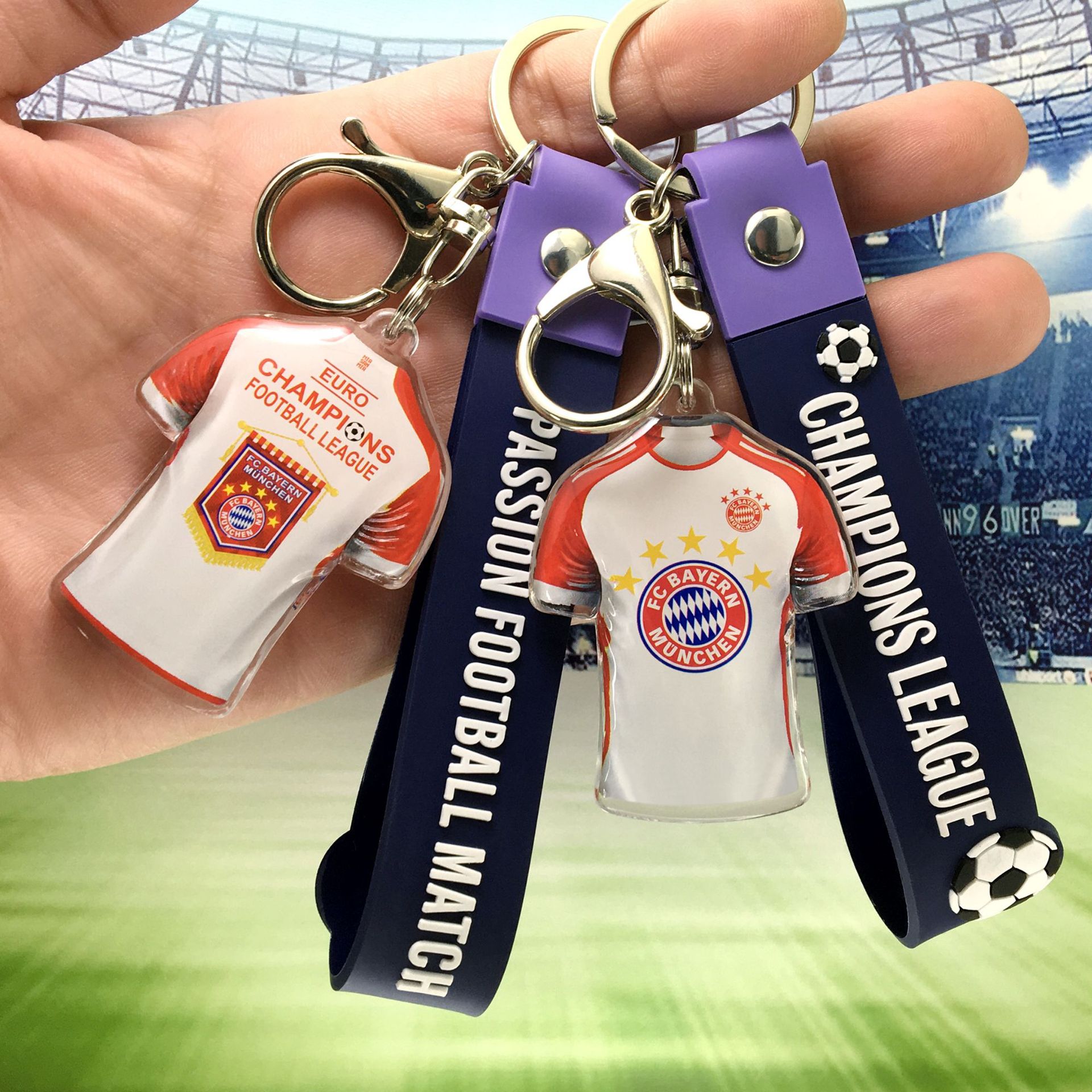 23-24赛季-拜仁慕尼黑主场球衣B1-队徽+墨蓝手带