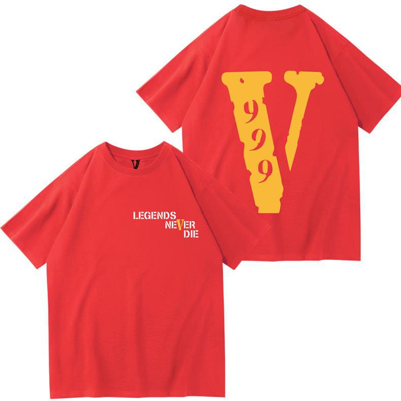 Футболка VLONE темно-синяя, S