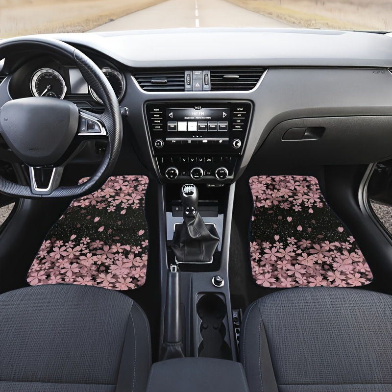 Cross-Border Amazon Best-Selling Crystal Velvet Car Floor Mats, Cute Cartoon, Stain-Resistant and Wear-Resistant Four-Piece Set of Car Floor Mats