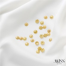 18K����ɫ6mm�U�ջ������л�ñ�|Ƭ��Ƭdiy��������Ʒ���