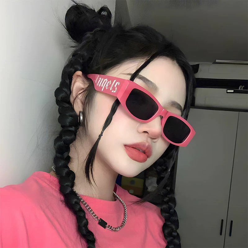 22#레터 선글라스-로즈 레드