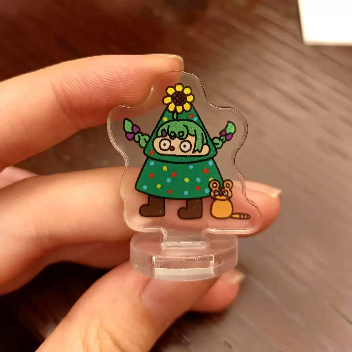 亚克力迷你立牌卡通可爱亚克力小立牌diy桌面小摆件明星Q版小粒牌