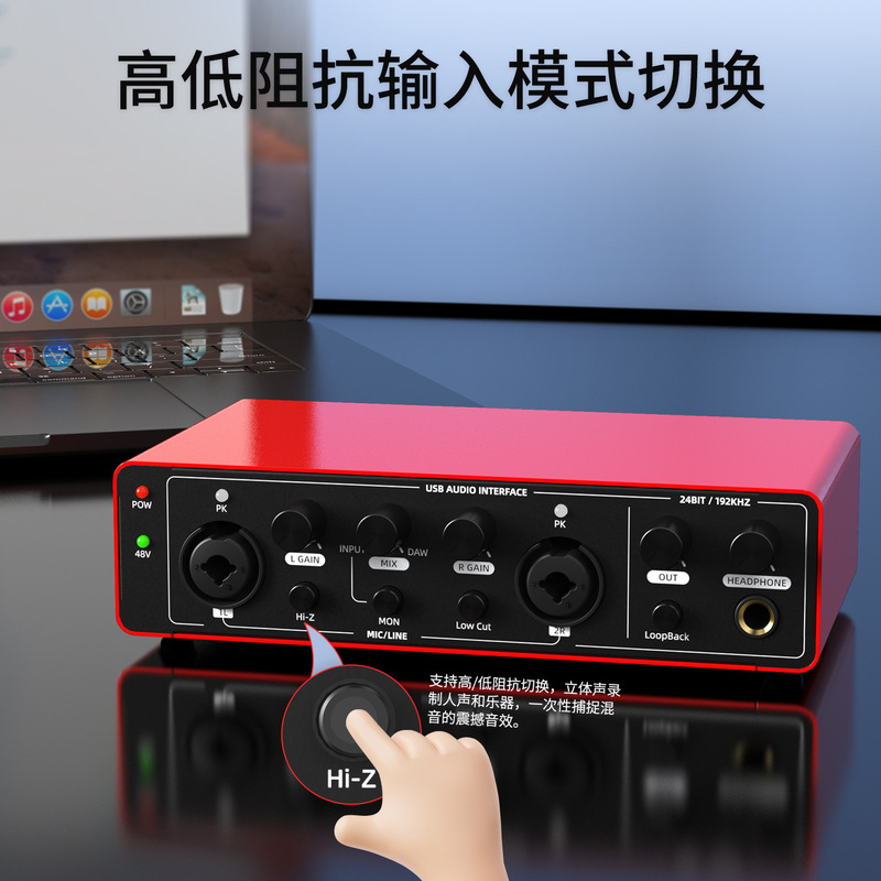 ZS35U跨境专业录音编曲混音直播配音K歌外置usb外置声卡亚马逊热|undefined