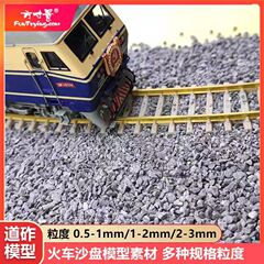 模擬列車模型軌道道珪道/道滓/砂利DIY微景観微収縮砂盤鉄道砂利頭子