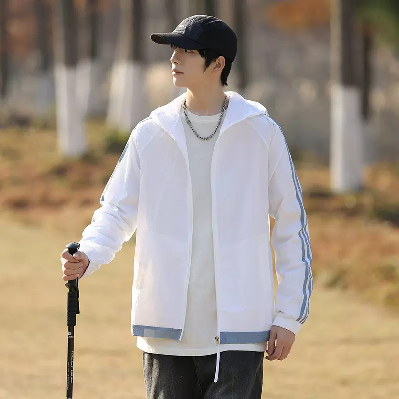 源头厂家山系防晒衣女夏季新款防紫外线长袖轻薄款连帽外套男7706