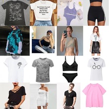 夏季短袖清仓欧美风东南亚短袖库存处理女装杂款批发低价促销纯色