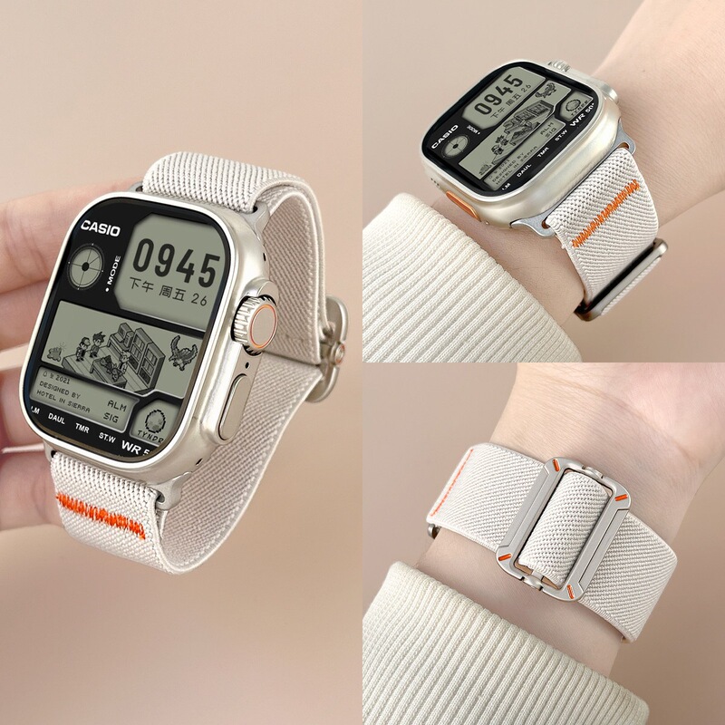 Suitable for Apple Nylon Woven Workwear S11 Watch Strap, Breathable and Comfortable High-End Sports Smart Wristband 10Apple Suitable for Apple Nylon Woven Workwear S11 Watch Strap, Breathable and Comfortable High-End Sports Smart Wristband 10Apple