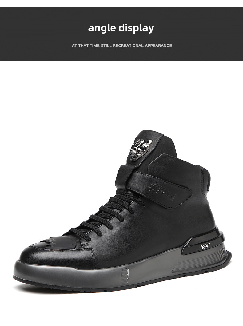 Bottes Martin en cuir véritable pour hommes printemps et hiver 2023 nouvelles bottes mi-hautes en cuir épais et chaud avec couche supérieure en cuir de vache pour hommes_voghion.com