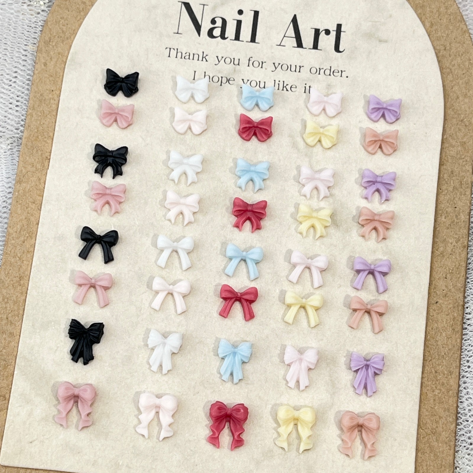 Little Red Book's Same Style Bow Nail Art Accessories, Versatile Fairy Streamers, Small Bows, DIY Earrings, Wearable Nail Accessories