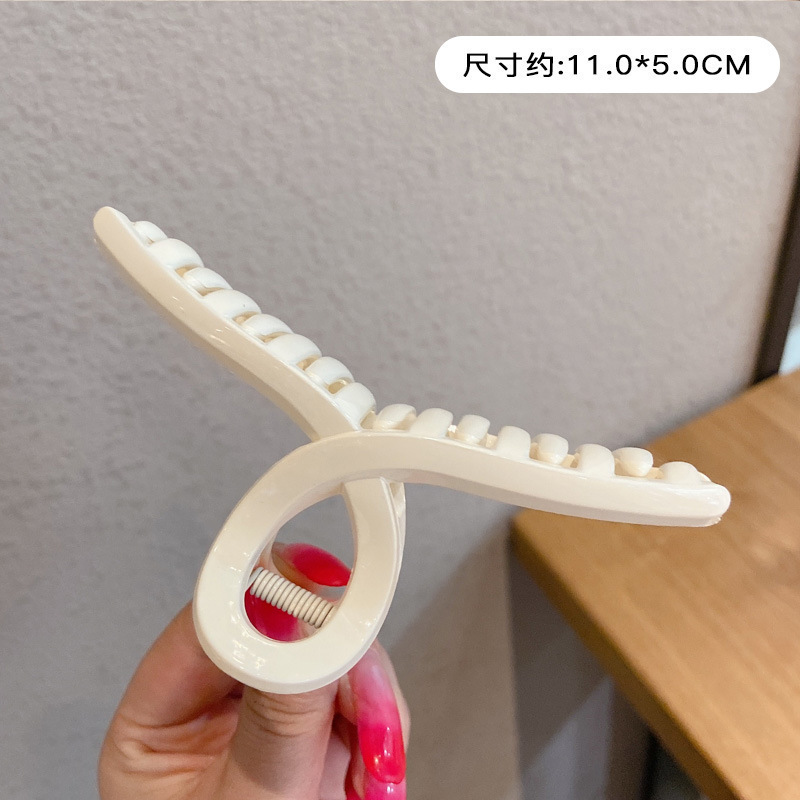 2025 estilo coreano nuevo clip de tiburón grande temperamento elegante pinza para el cabello de alta calidad para mujer