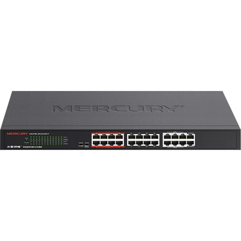 MERCURY Mercury MCS1524D-P 24-портовый гигабитный PoE коммутатор с безопасностью 1-22POE