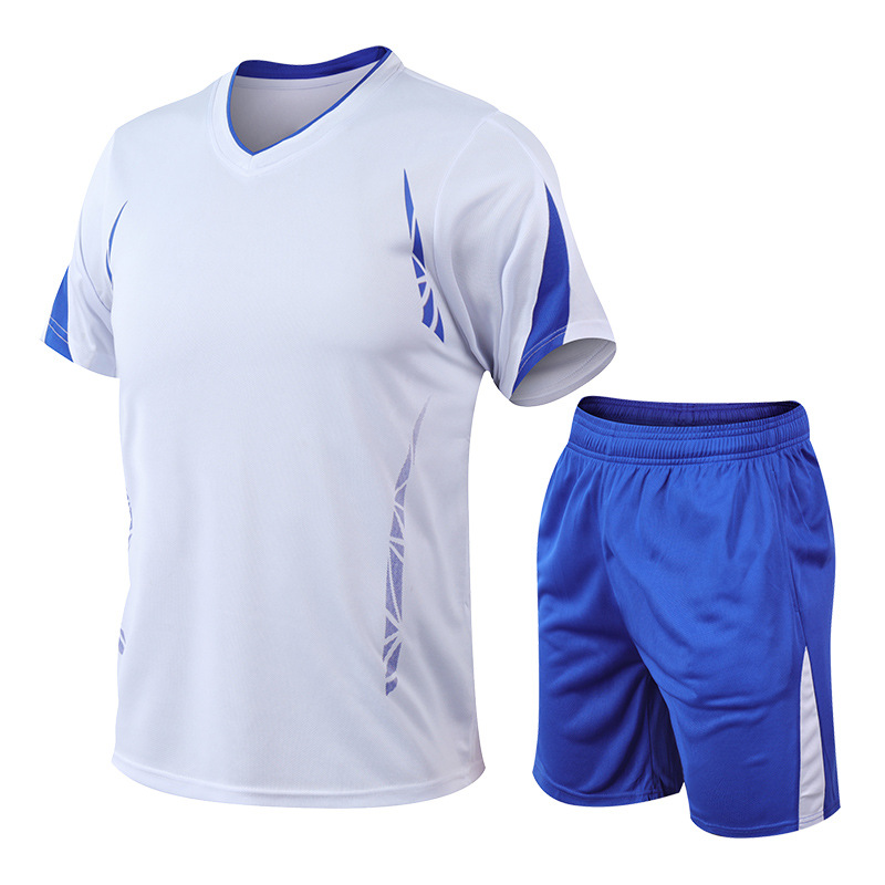 Traje deportivo de los hombres de Verano de la aptitud de manga corta Camiseta de secado rápido de los hombres ropa deportiva suelta casual más tamaño